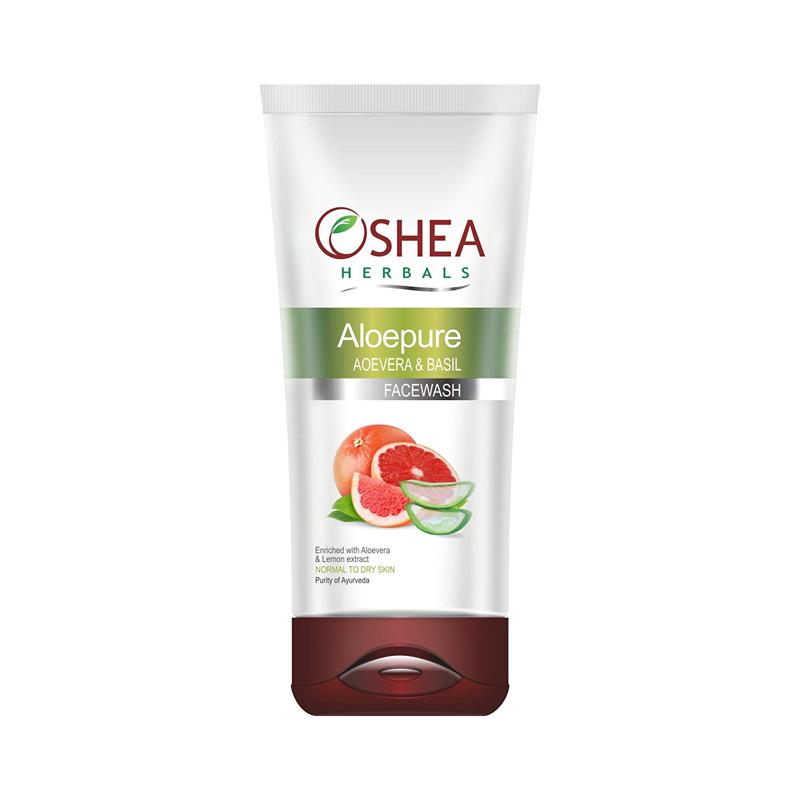 Oshea Herbals ALOEPURE Aloevera & Basil Face Wash – 120gm
