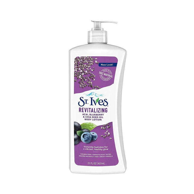 St. Ives Revitalizing Body Lotion Acai, Blueberry & Chia Seed Oil – 621ml