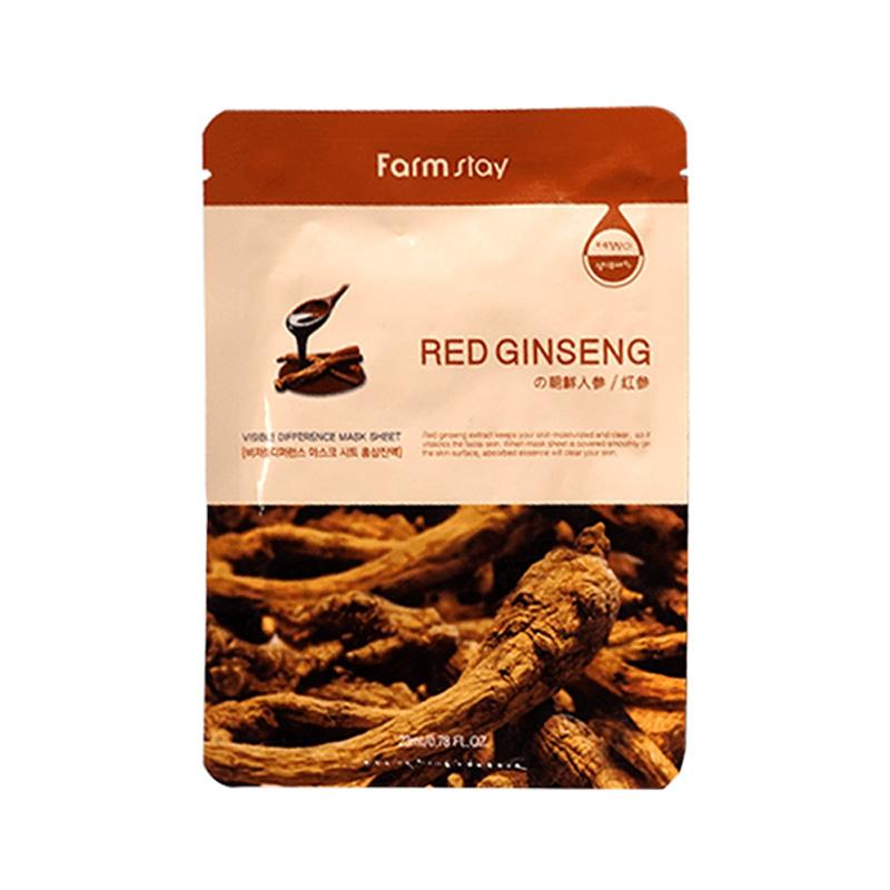 FARM STAY RED GINSENG VISIBLE DIFFERENCE MASK – 23ml