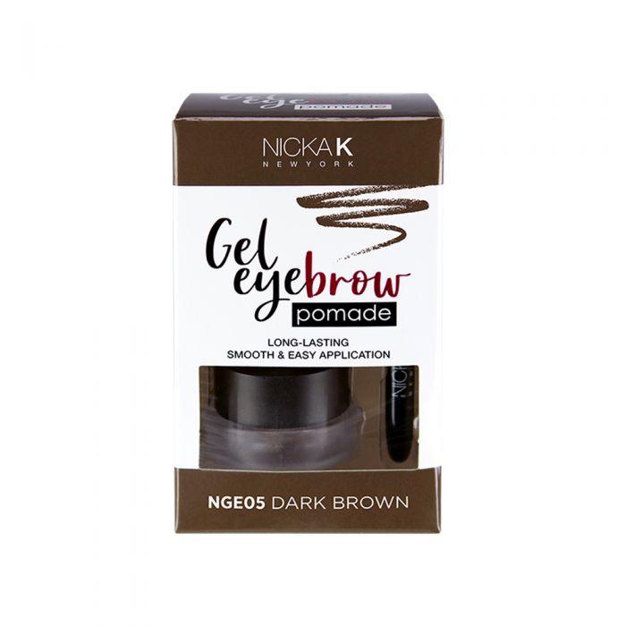 NICKA K GEL EYEBROW POMADE (DARK BROWN) NGE05 2.8G – 2.8gm