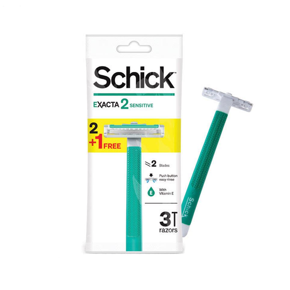 Schick Exacta 2 Sensitive disposable razor with Vitamin E (3 PCS)