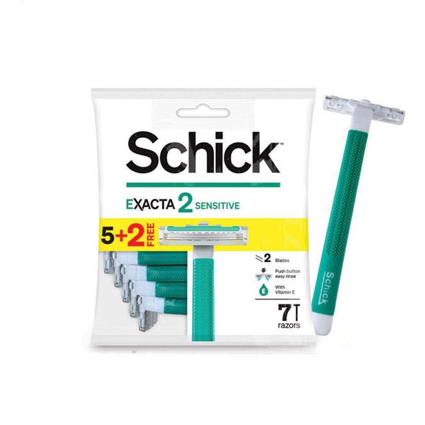 Schick Exacta 2 Sensitive disposable razor with Vitamin E ( 7Pcs)