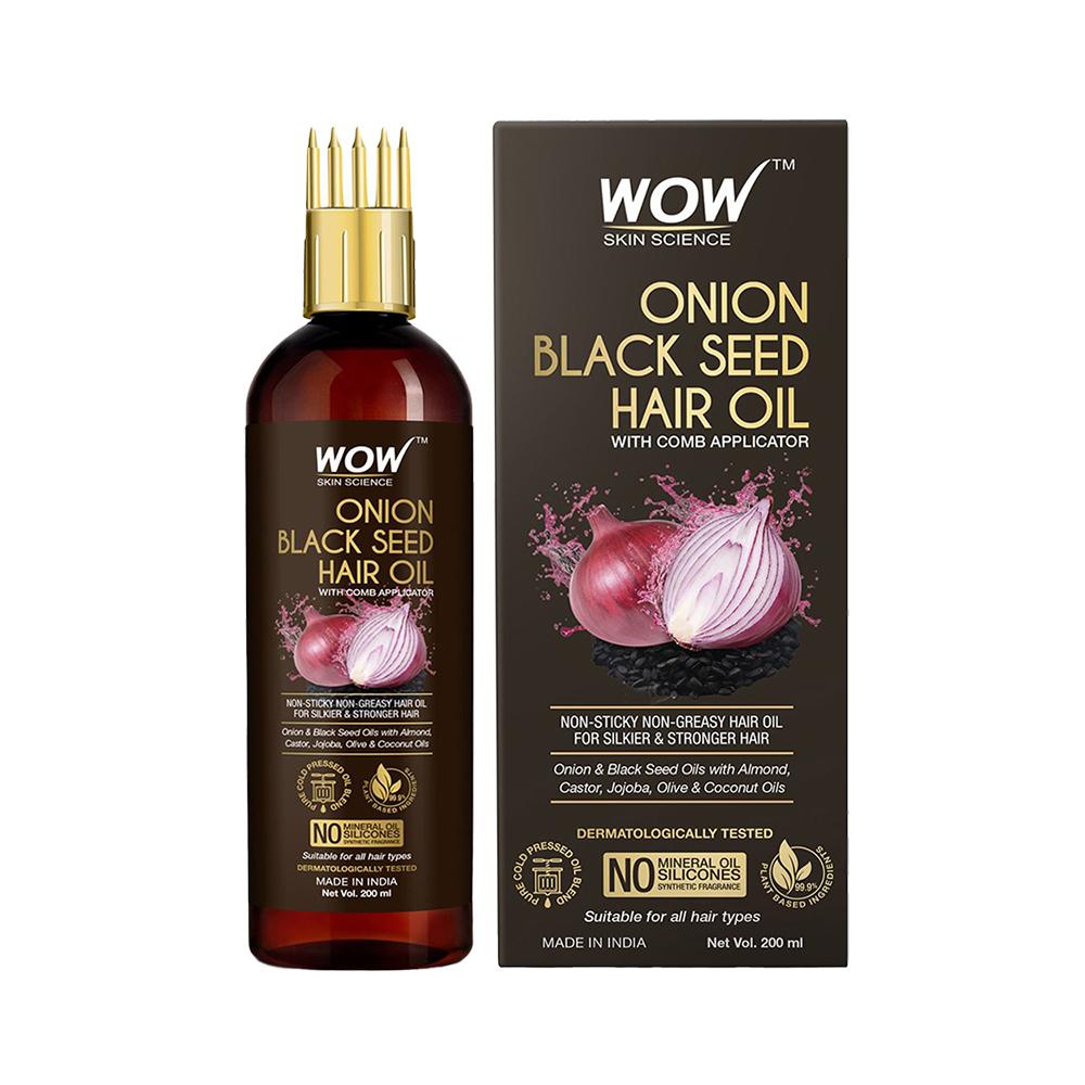 WOW Skin Science Onion Black Seed Hair Oil – 200ml