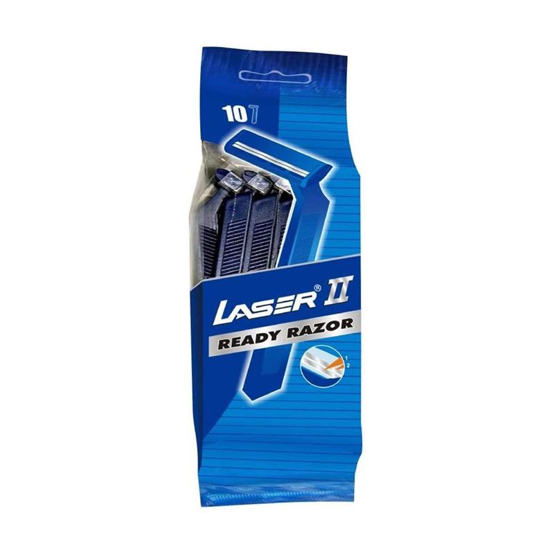 Laser II Mens Disposable Razor 10pcs