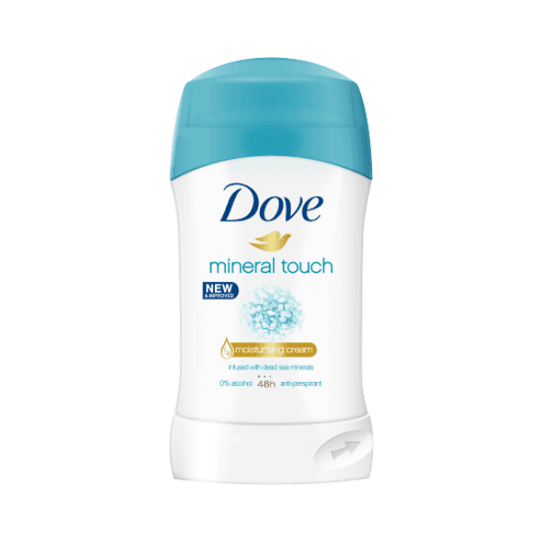 Dove Mineral Touch Antiperspirant Stick, Infused With Dead Sea Minerals – 40ml