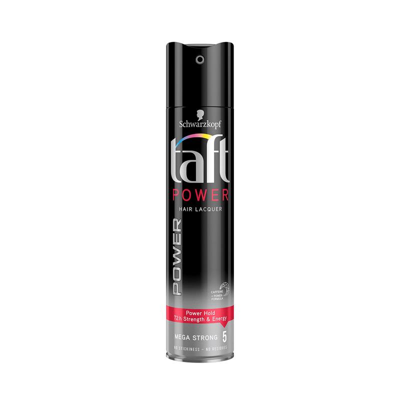 Schwarzkopf Taft Power Hair Lacquer Power Hold Power Hold 72 h Strength & Energy Mega Strong 5 – 250ml