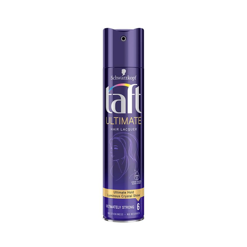 Schwarzkopf Taft Ultimate Hair Lacquer Ultimate Hold Luminous Crystal Shine Strong 6 – 250ml