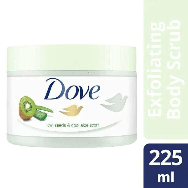 Dove Exfoliating Body Polish Kiwi & Aloe Body Scrub – 225ml