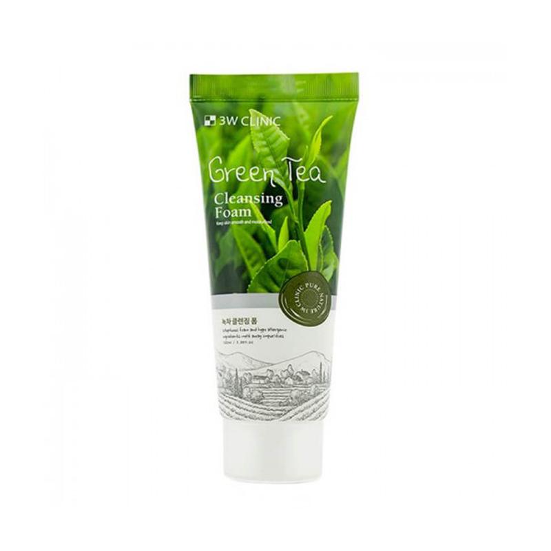 3W Clinic Green Tea Foam Cleansing – 100ml