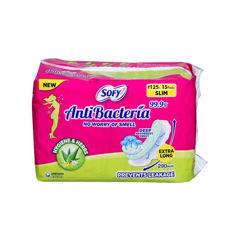 Sofy Sanitary Napkin Anti Bacteria Ex-Long 15N