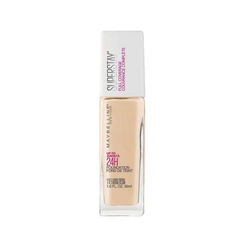 Maybelline SuperStay Full Coverage Foundation 118 Light Beige – 30ml