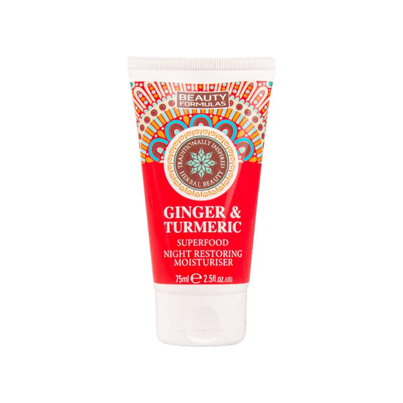 Beauty Formulas Ginger and Turmeric Night Restoring Moisturiser – 75ml