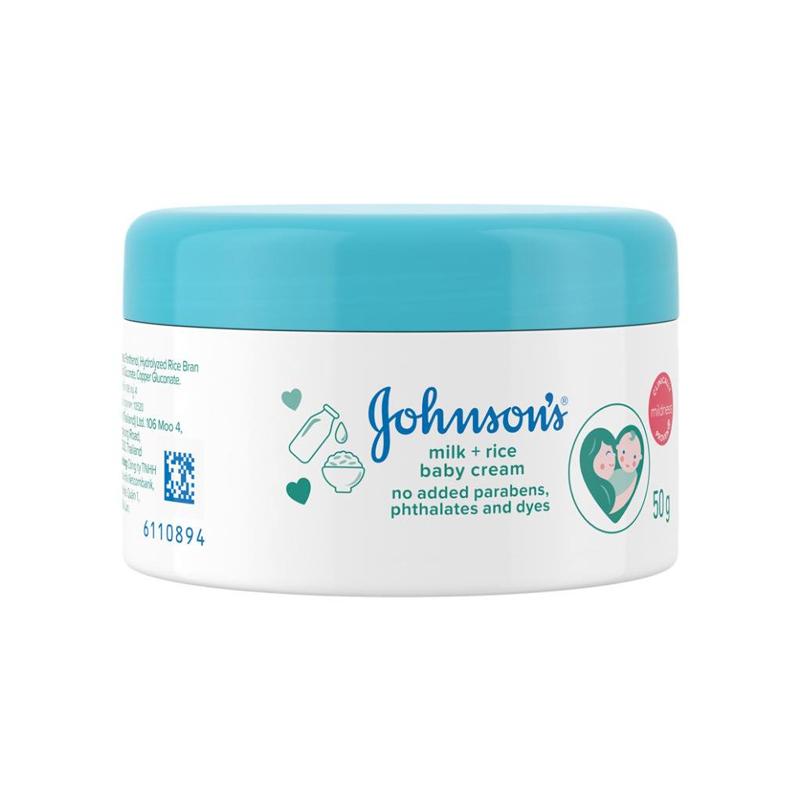 Johnson's Baby Milk and Rice Cream – Johnson & Johnson – 50gm