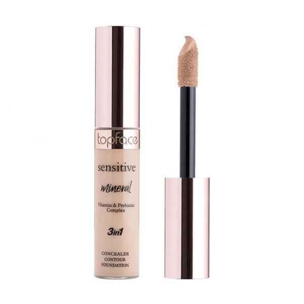 Topface Sensitive Mineral 3 in 1 Concealer Contour Foundation Natural 003 – 12ml