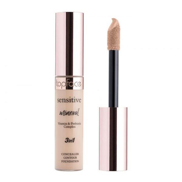 Topface Sensitive Mineral 3 in 1 Concealer Contour Foundation Rose Beige 002 – 12ml