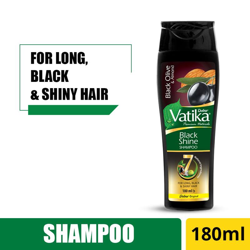 Vatika Black Shine Shampoo – Dabur Vatika – 180ml
