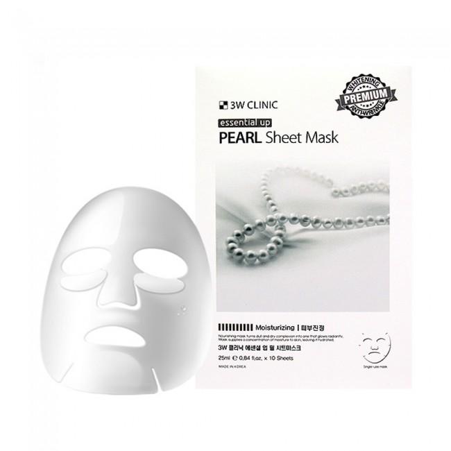 3W Clinic Essential Up Pearl Sheet Mask – 25ml