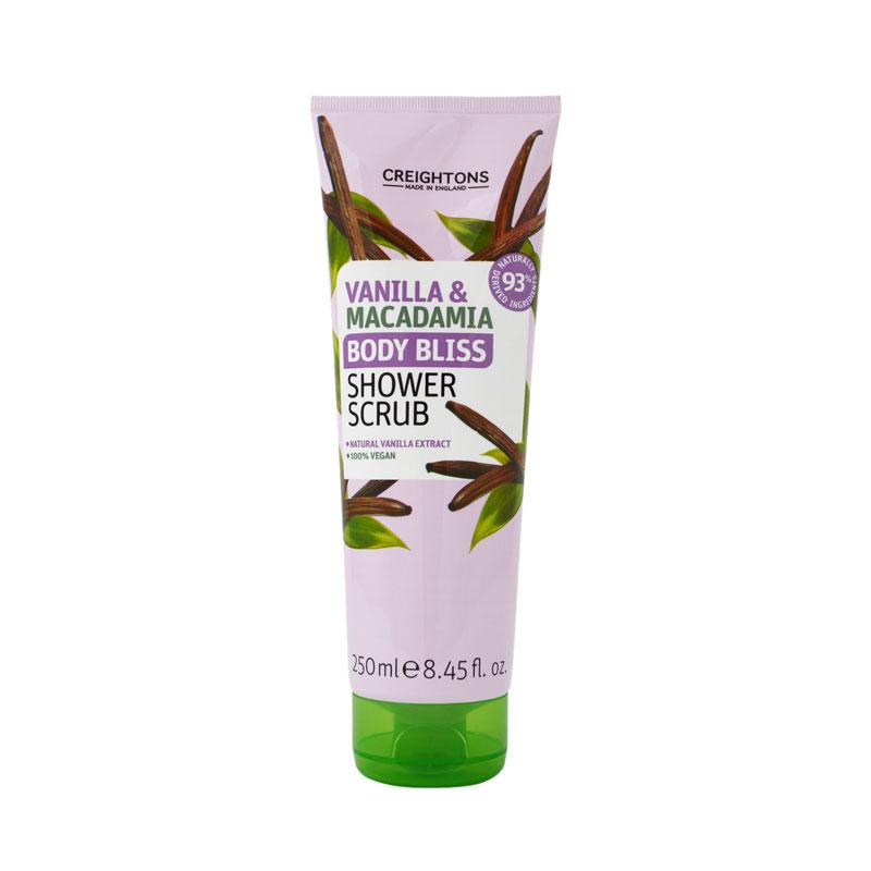 Creightons Body Bliss Vanilla & Macadamia Shower Scrub – 250ml
