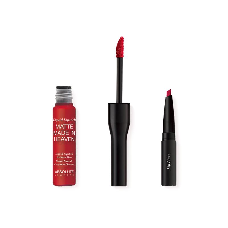 Absolute New York Matte Made In Heaven Liquid Lipstick & Liner Duo-Fever – 4.2gm