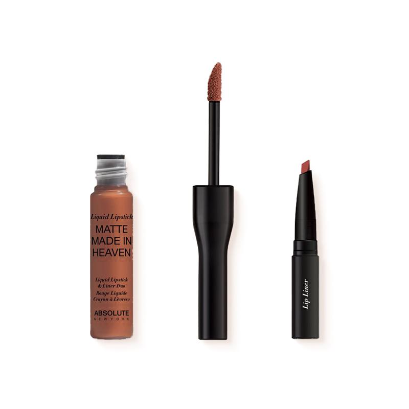 Absolute New York Matte Made In Heaven Liquid Lipstick & Liner Duo-Sly MLIH02 – 4.2gm