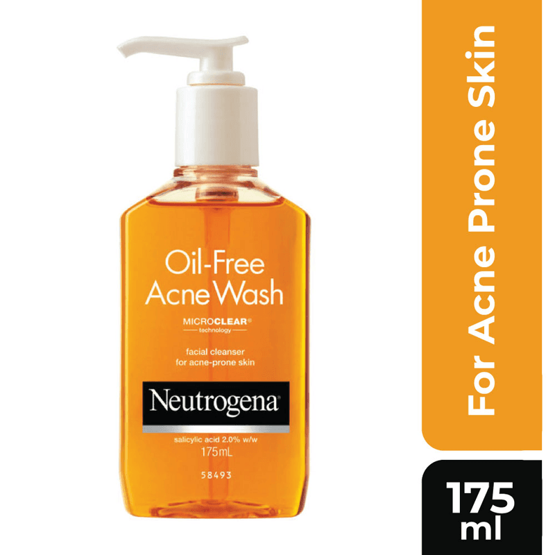 Neutrogena Oil Free Acne Wash Facial Cleanser – 175ml