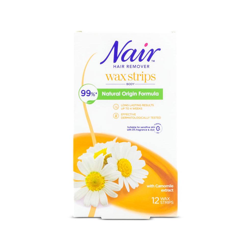 Nair Facial Wax Strips With Camomile Extract - For Face 12pcs
