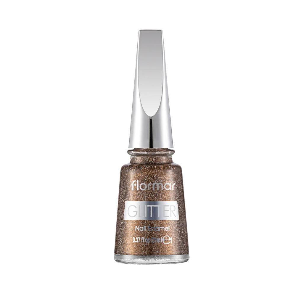 Flormar Glitter Nail Enamel GL40 Golden Orchid – 11ml
