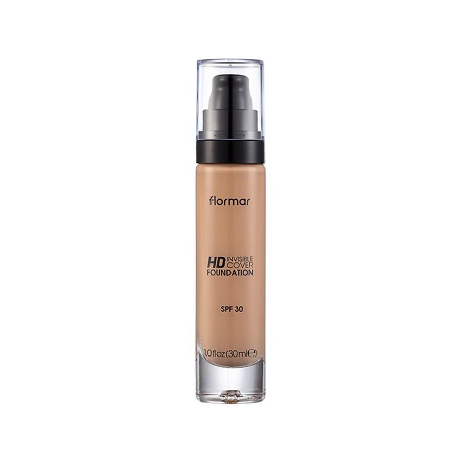 Flormar Invisible Cover HD Foundation SPF 30 100 Medium Beige – 30ml