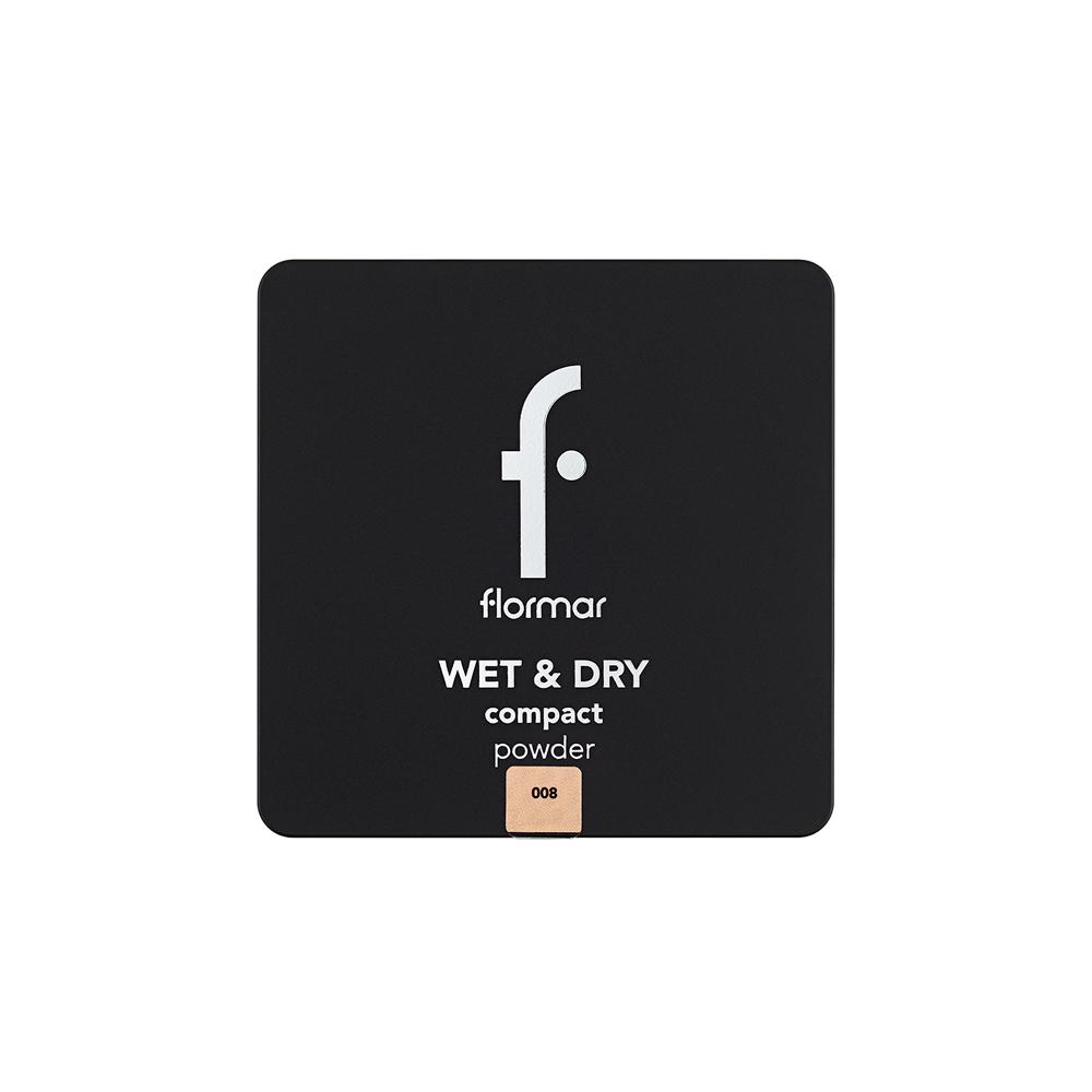 Flormar Wet & Dry Compact Powder W08 Medium Peach – 10gm