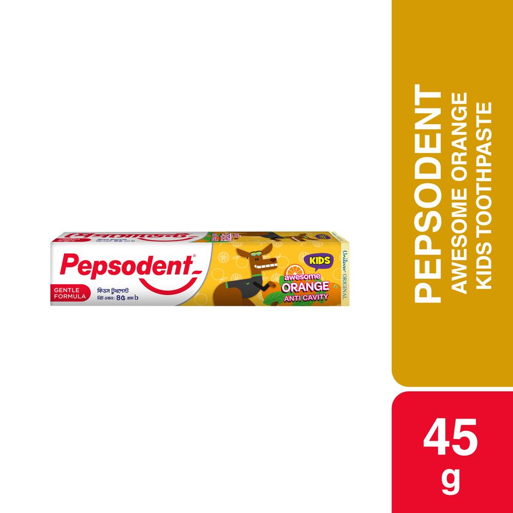 Pepsodent Kids Toothpaste Awesome Orange 45g – 45gm