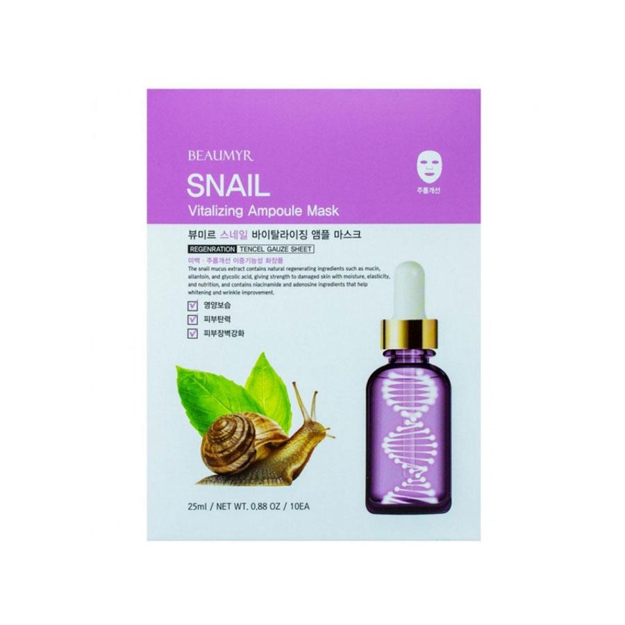 Beaumyr Snail Vitalizing Ampoule Mask Regenration – 25ml
