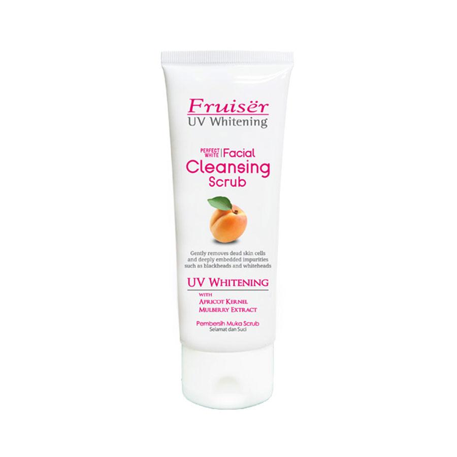 Fruiser UV Whitening Facial Scrub with Apricot Kernel and Mulberry Extract – 100ml