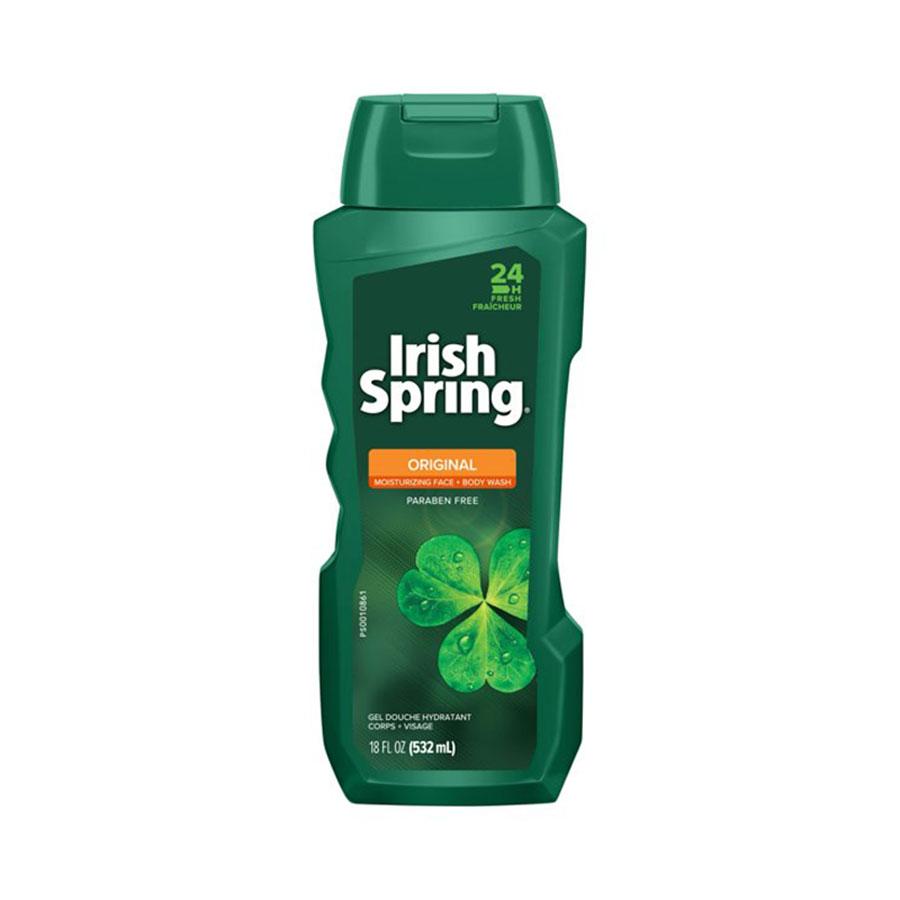 Irish Spring Original Paraban Free Moisturizing Face and Body Wash – 532ml