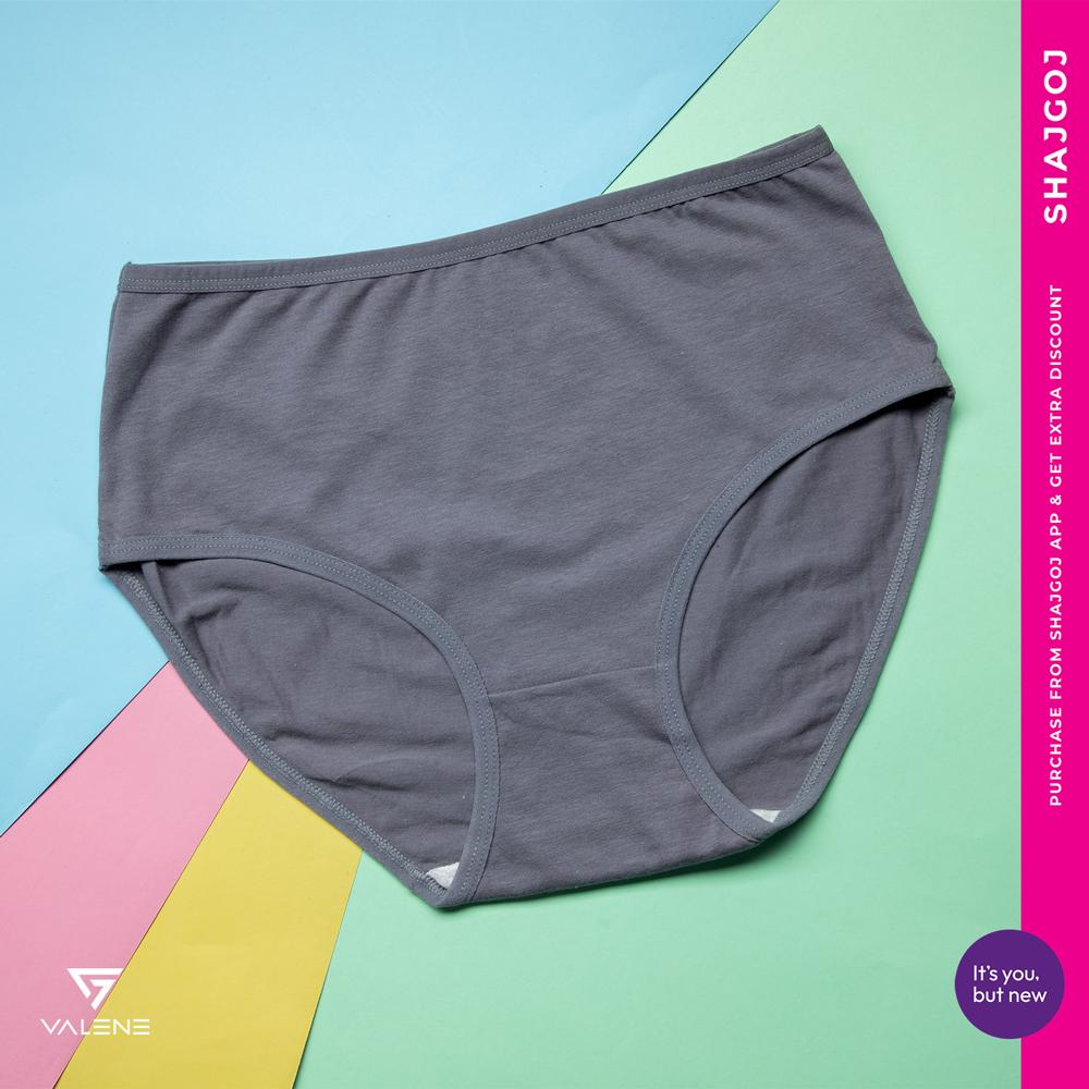 Valene All Weather Super Soft Cotton Panty- Cloudy Gray