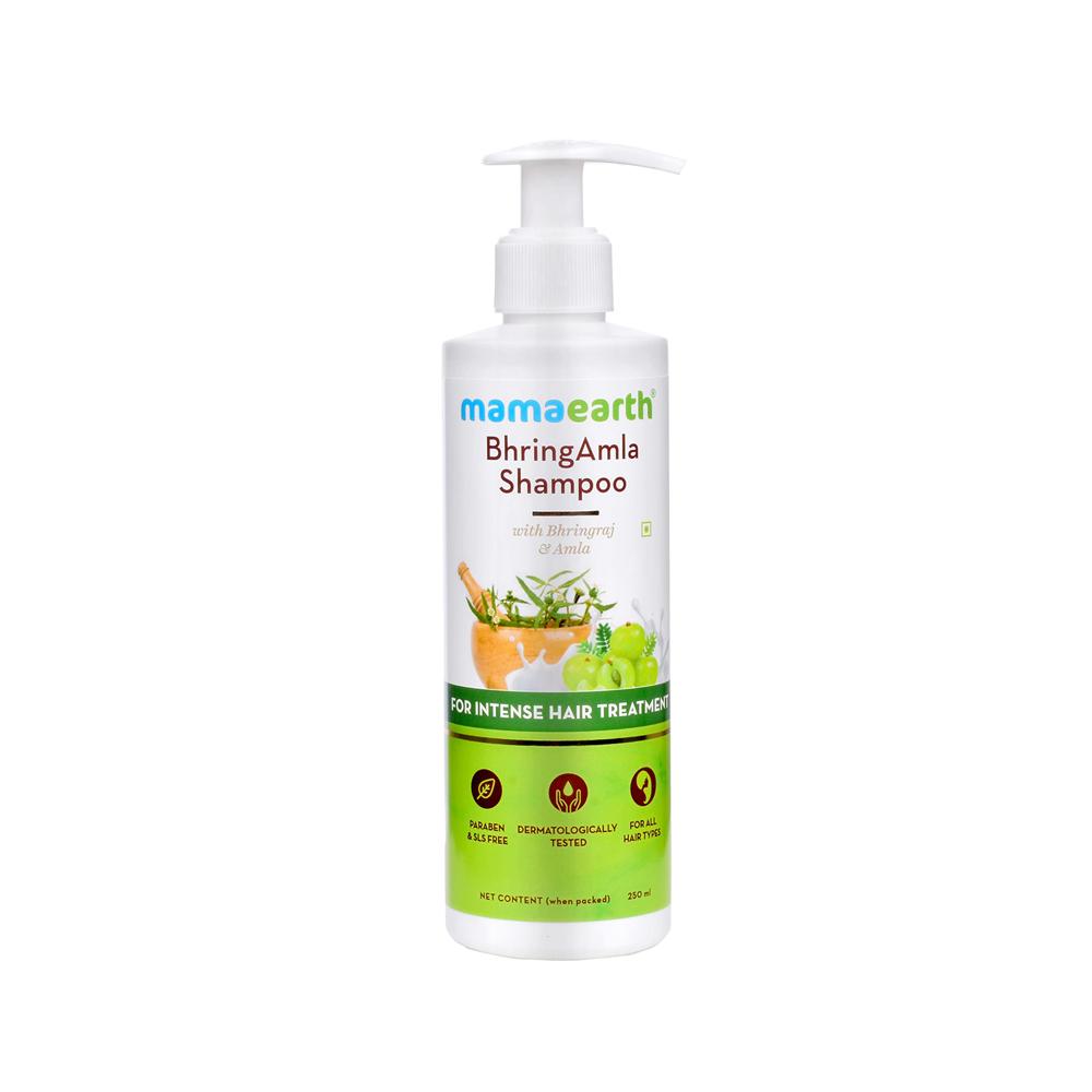 Mamaearth Bhring Amla Shampoo with Bhringraj and Amla for Intense Hair Treatment – 250ml