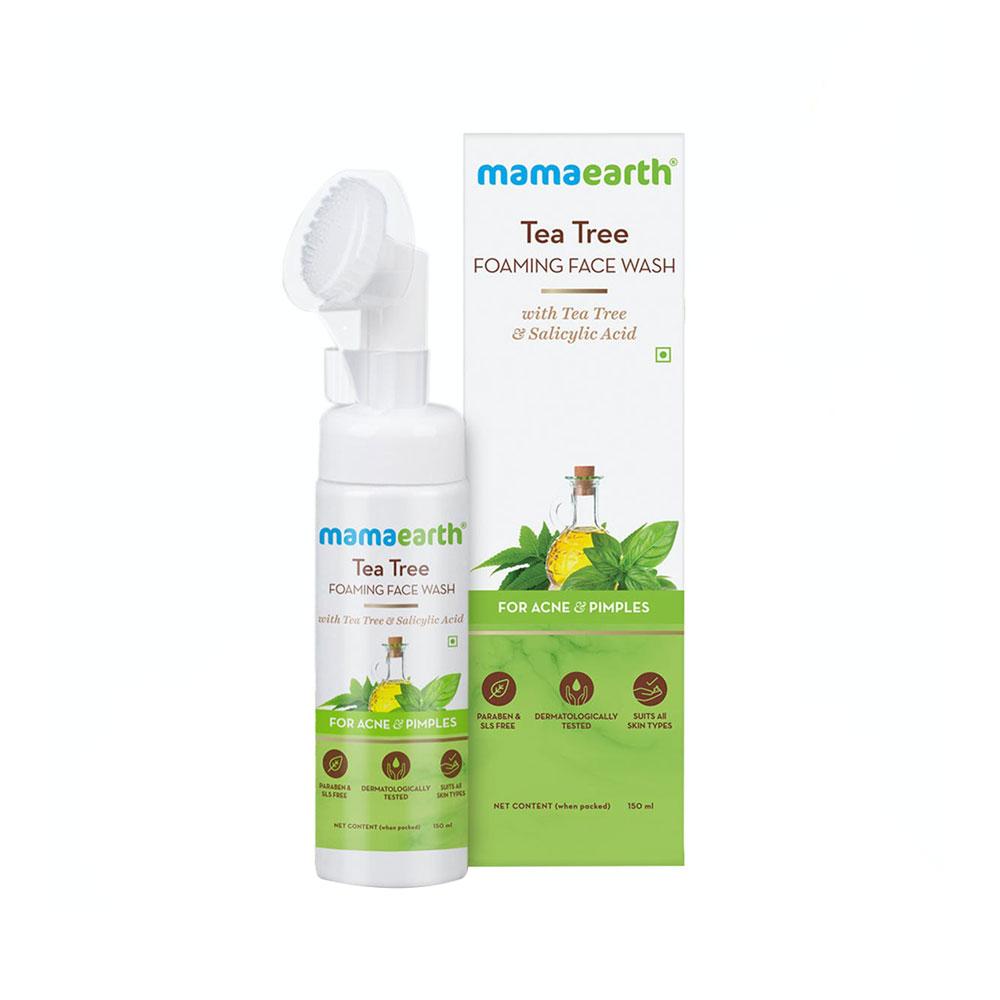 Mamaearth Tea Tree Foaming Face Wash with Tea Tree and Salicylic Acid for Acne and Pimples – 150ml