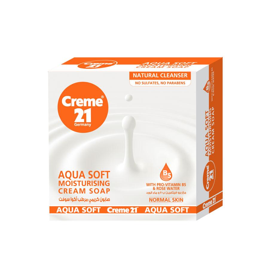 Creme-21 Aqua Soft Soap With Vitamin B5 & Rose Water Normal Skin – Crème 21 – 125gm