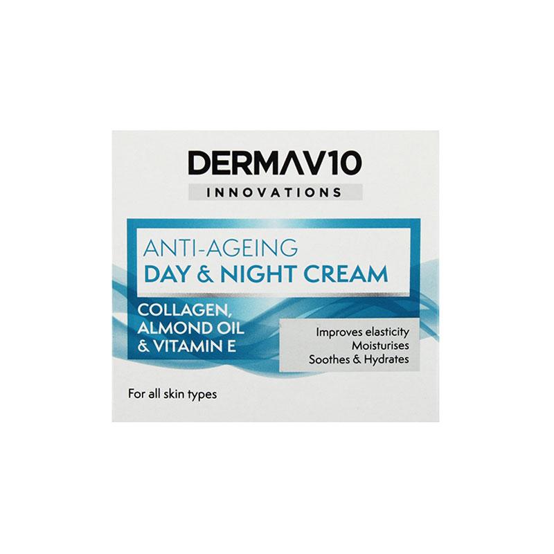 Dermav10 Innovations Anti-Ageing Day & Night Cream Collagen – 50ml