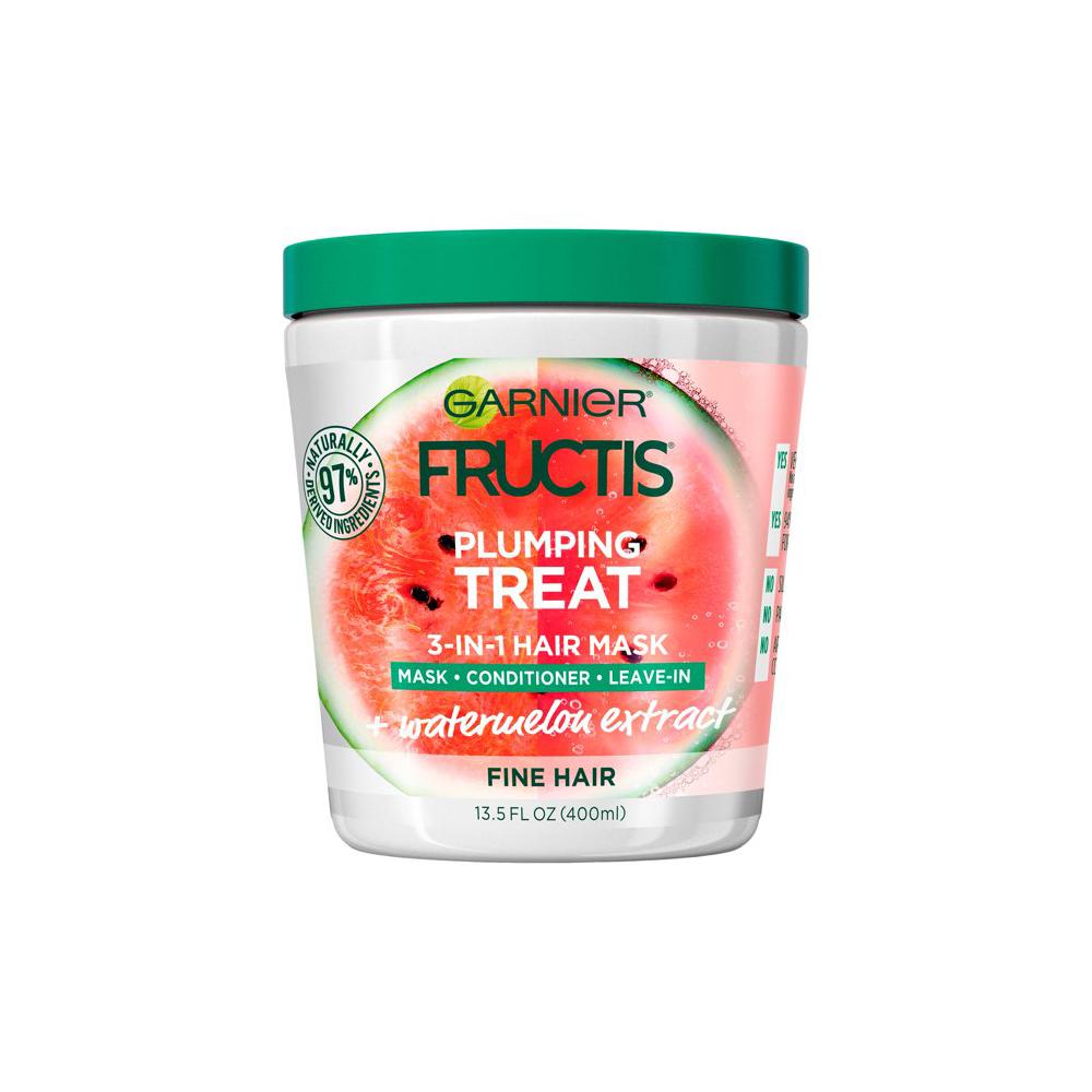 Garnier Fructis Plumping Treat 3 in 1 Hair Mask with Watermelon Extract – 400ml