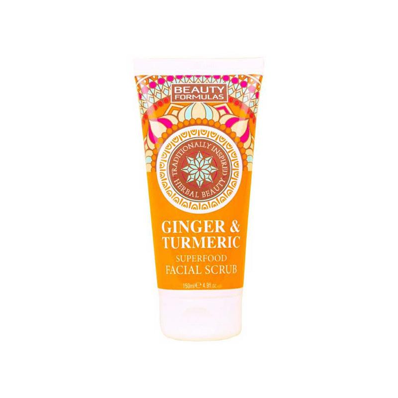 Beauty Formulas Ginger & Turmeric Superfood Facial Scrub – 150ml