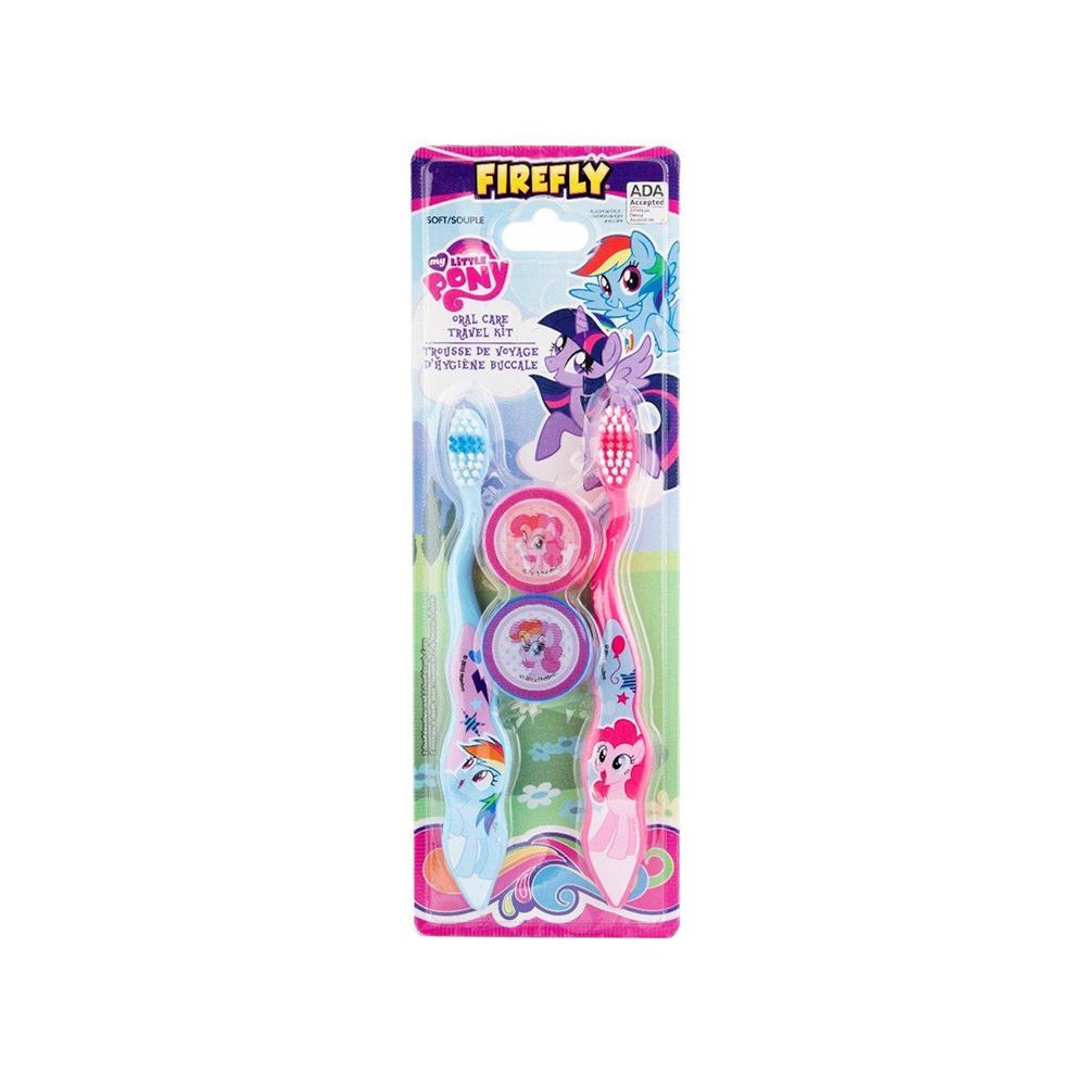 Firefly My Little Pony Girl Travel Kit Twin Toothbrush & Covers
