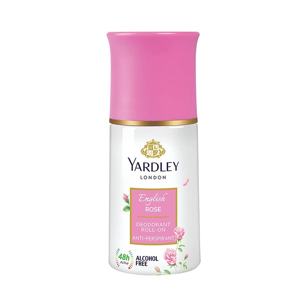 Yardley London Deodorant Roll On English Rose for Women – 50ml