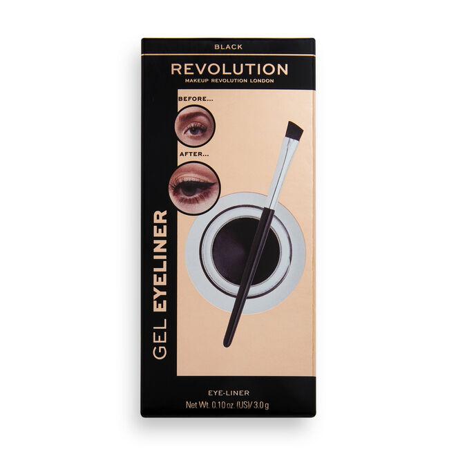 Makeup Revolution Gel Eyeliner Pot With Brush – 3gm