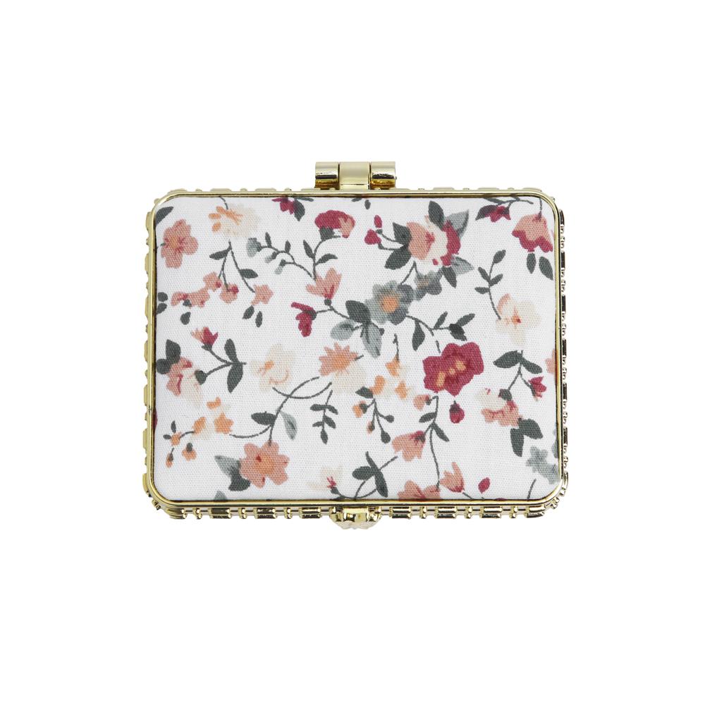 Parlour Mini Makeup Mirror-Rectangular-White