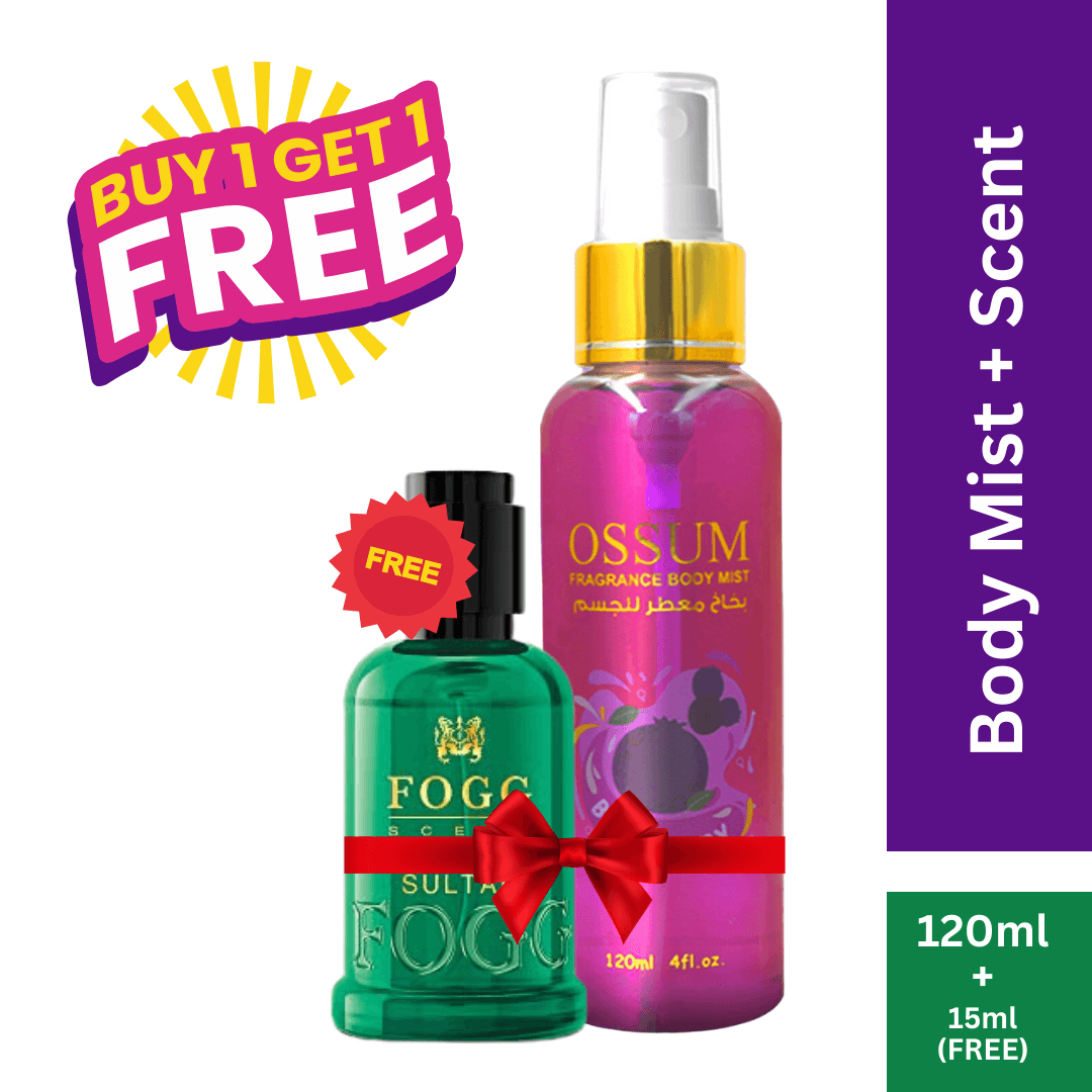 BUY Ossum Fragrance Body Mist Blueberry 120ml GET 15ml Scent Sultan FREE