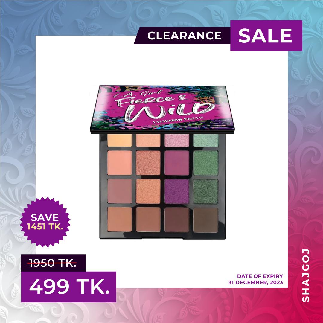 L. A. Girl Fierce & Wild Eyeshadow Palette G42730 - Untamed (Expiry Date: 31/12/2023) – L.A. Girl – 35gm