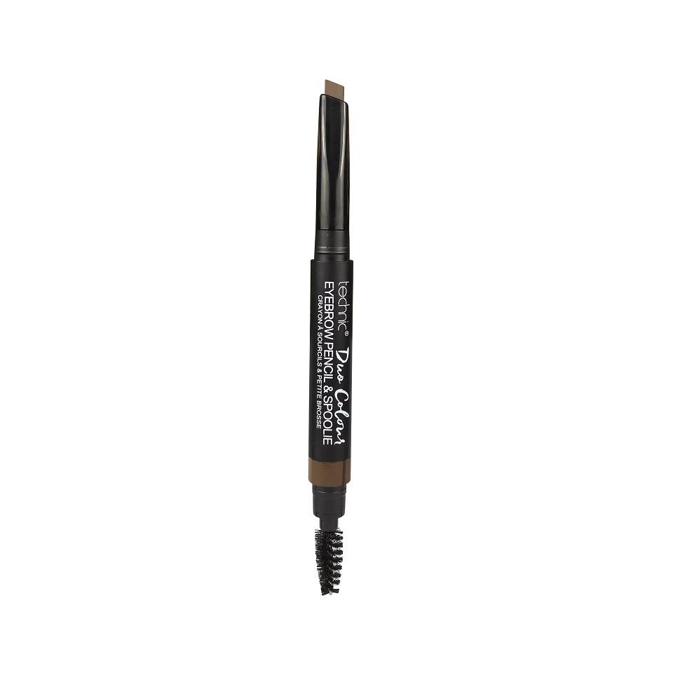 Technic Duo Colour Eyebrow Pencil & Spoolie - Brunette – 0.3gm