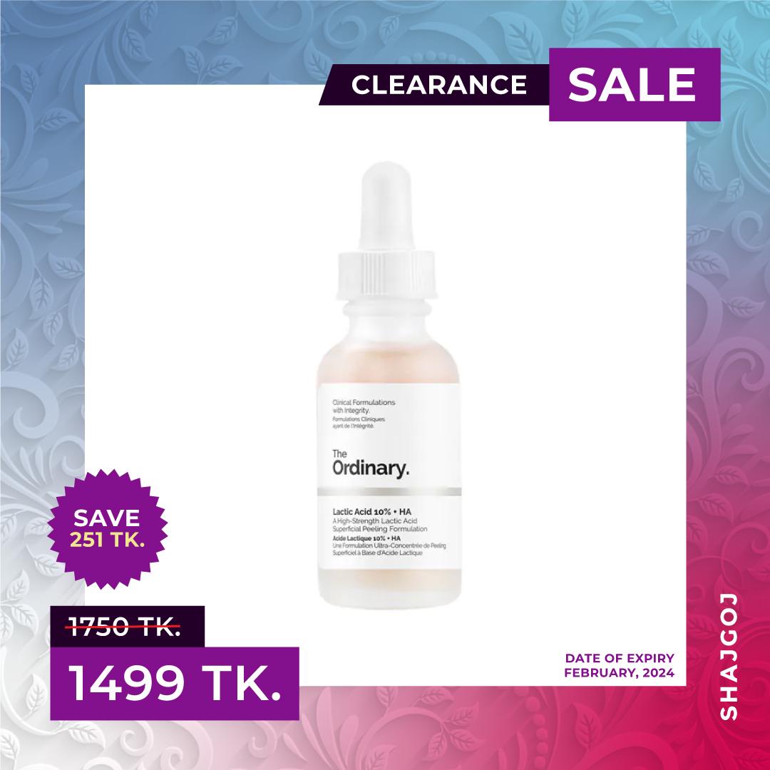 The Ordinary Lactic Acid 10% + HA 30.0 ml (Expiry date - February 2024) – 30ml