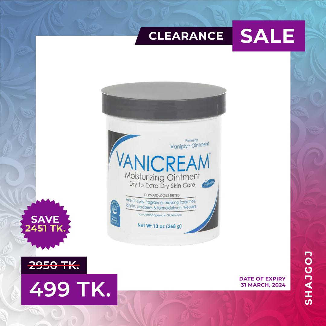 Vanicream Moisturizing Ointment Dry To Extra Dry Skin Care (Expiry Date - 31/03/2024) – 368gm