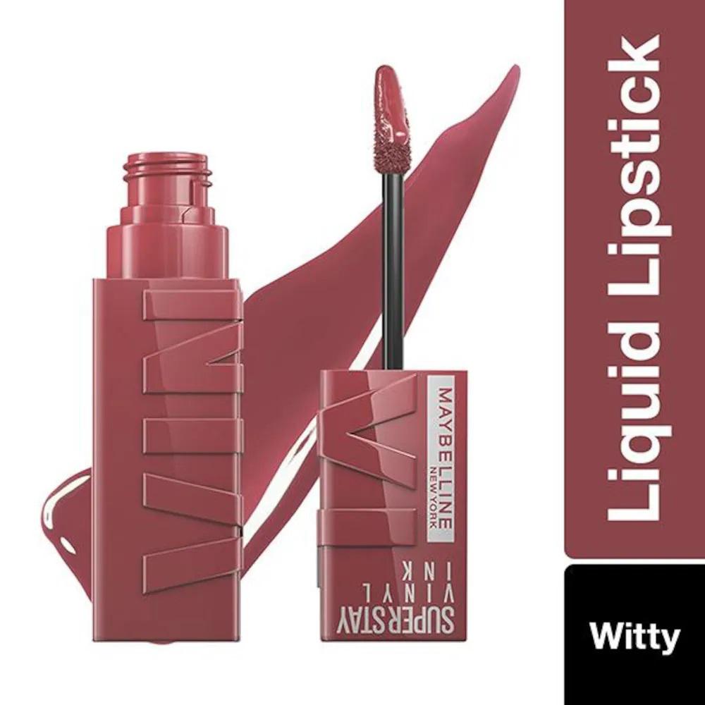 Maybelline New York Super Stay Vinyl Ink Liquid Lipstick - Witty – 4.2ml